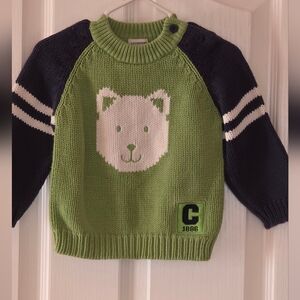 Convington Green And Blue Sweater